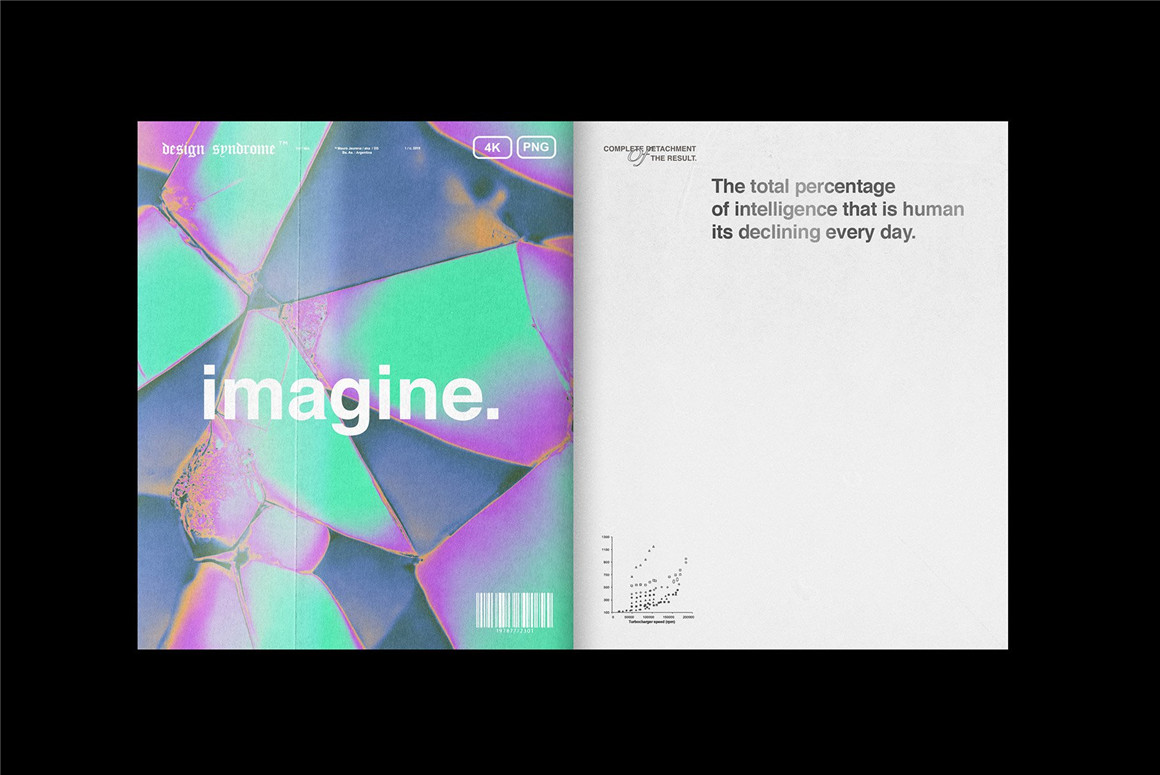 Design syndrome 100多张高分辨率未来主义抽象多彩海报封面背景包  Imagine Abstract AI pack（6967） -