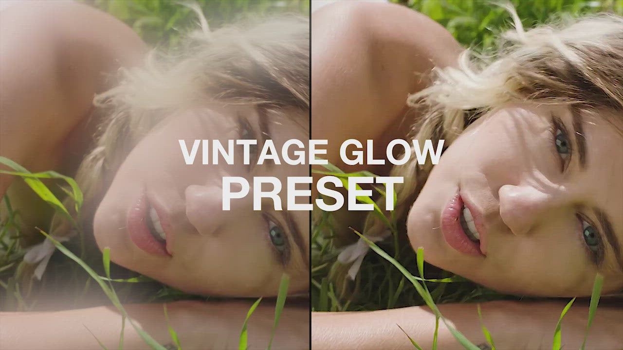 TinyTapes 复古柔光风格化梦幻发光滤镜电影MV视频PR预设包 VINTAGE GLOW PRESET（6969） -