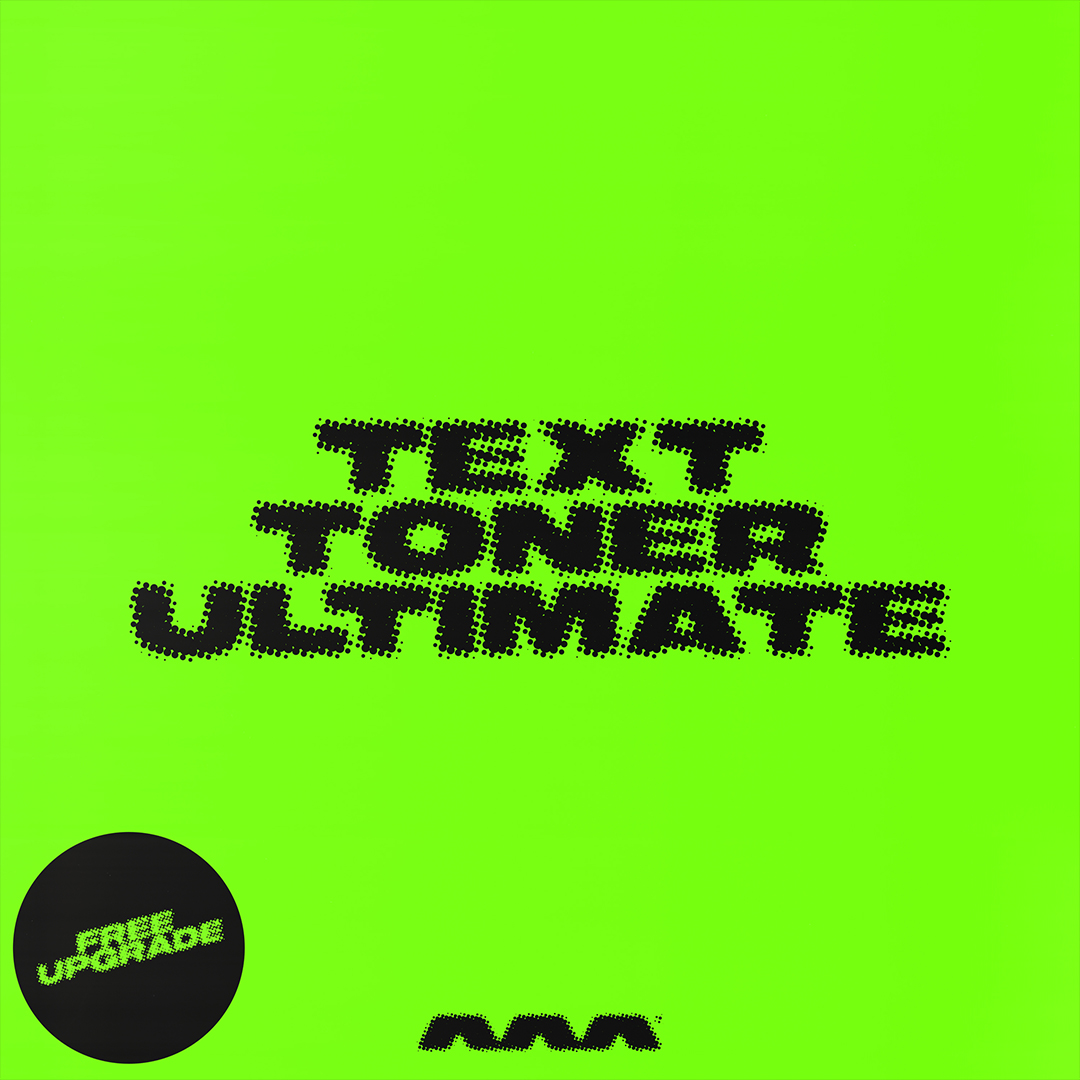 AAA 复古高分辨率半调抽象波点扭曲碳粉文字PS动作 Text Toner（6311） -