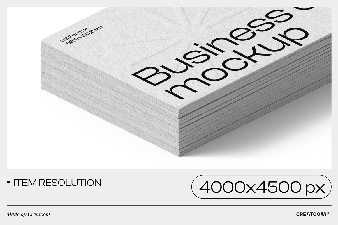 Creatoom 60个高分辨率极简主义名片PSD样机场景创建者 60 Business card mockups（6208） -