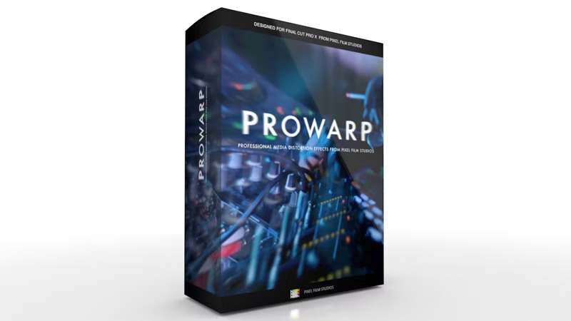 FCPX插件：专业媒体失真扭曲棱镜衰减着色抖动效果工具 ProWarp（6131） -