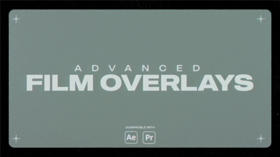 AE+PR预设：复古柯达胶片电影帧4K叠加边框遮罩预设 Advanced Film Overlays | 4K + 1080P（7480） -