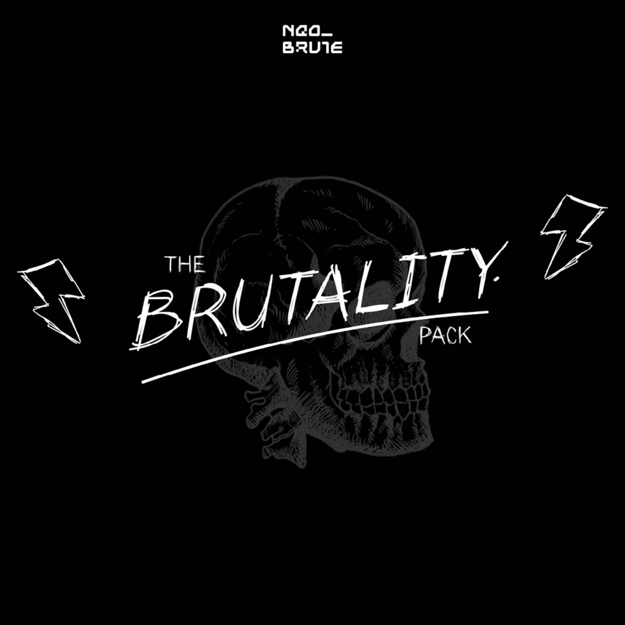 Studio Innate 潮流街头嘻哈暗黑创意手绘社交媒体服饰PNG图标包 Brutality（7207） -