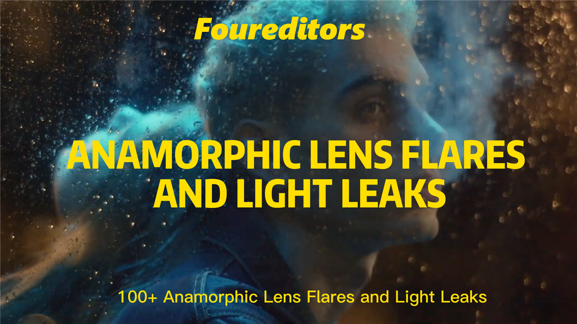 FOUR EDITORS 100个复古镜头烧伤损坏漏光散景辉光泄漏划痕叠加视频素材 Lens Flares and Light Leaks（7197） -