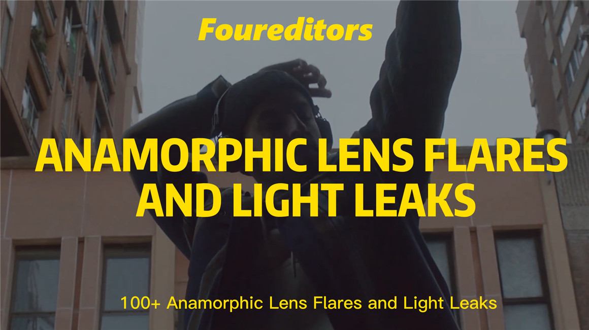 FOUR EDITORS 100个复古镜头烧伤损坏漏光散景辉光泄漏划痕叠加视频素材 Lens Flares and Light Leaks（7197） -