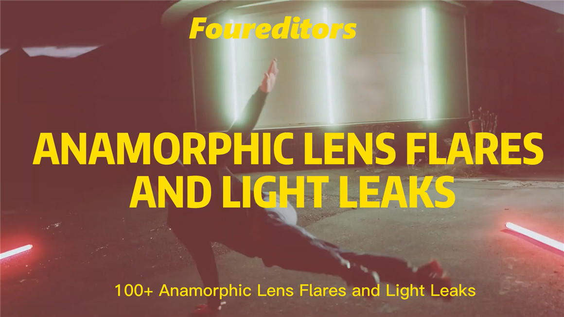 FOUR EDITORS 100个复古镜头烧伤损坏漏光散景辉光泄漏划痕叠加视频素材 Lens Flares and Light Leaks（7197） -