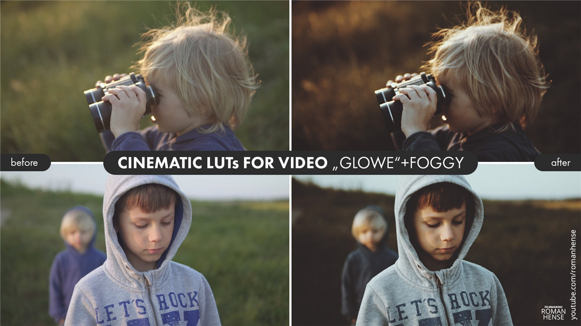 Roman Hense 精美胶片质感电影LUT视频PR调色预设 LUTs PACK &quot;GLOWE&quot;（7180） -