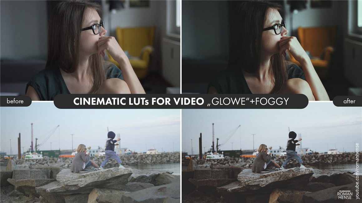 Roman Hense 精美胶片质感电影LUT视频PR调色预设 LUTs PACK &quot;GLOWE&quot;（7180） -