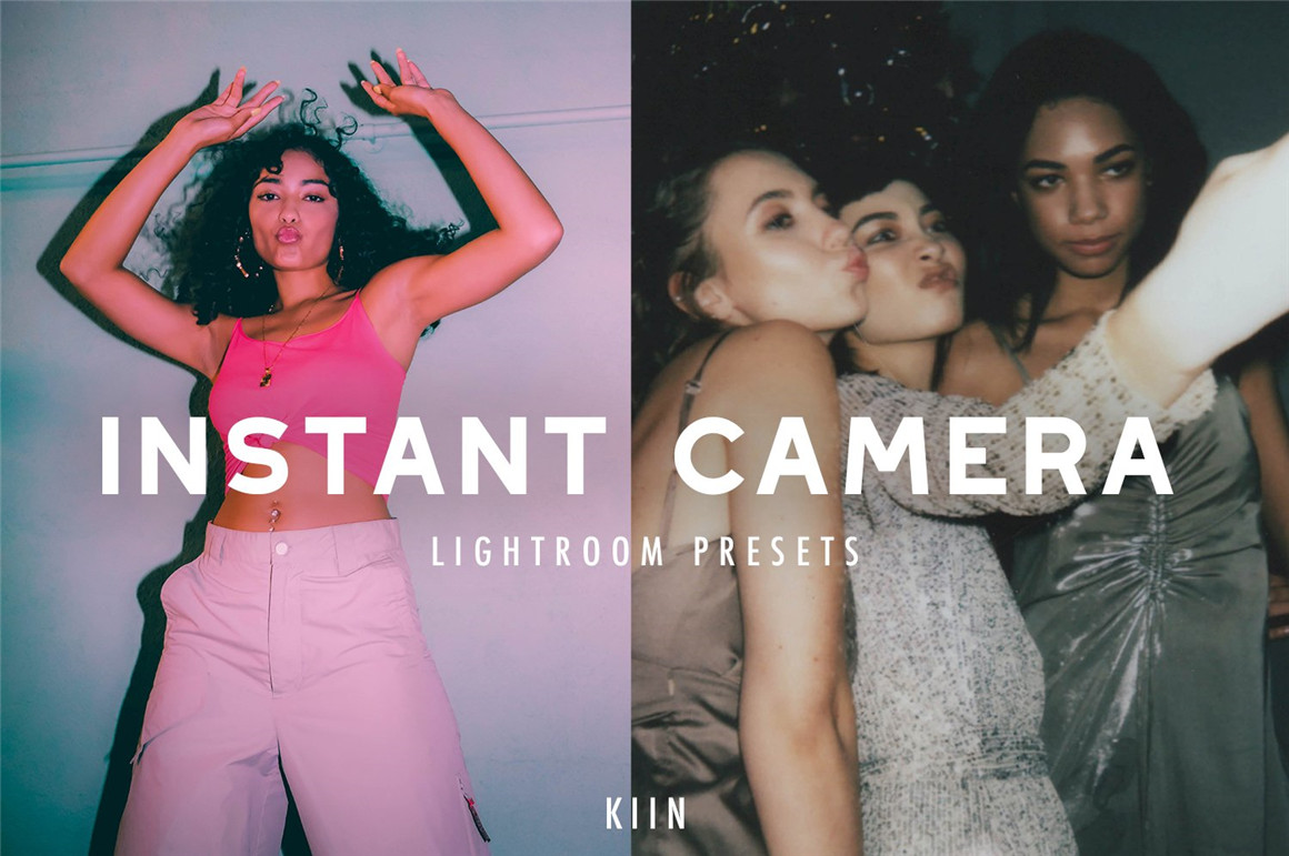 10个经典复古宝丽来风格电影胶片颗粒调色预设 10 INSTANT CAMERA LIGHTROOM PRESETS（7705） -