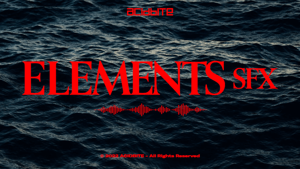 ACIDBITE 147个诗意深沉氛围户外海浪篝火风声环境转场音效 Elements SFX（7928） -