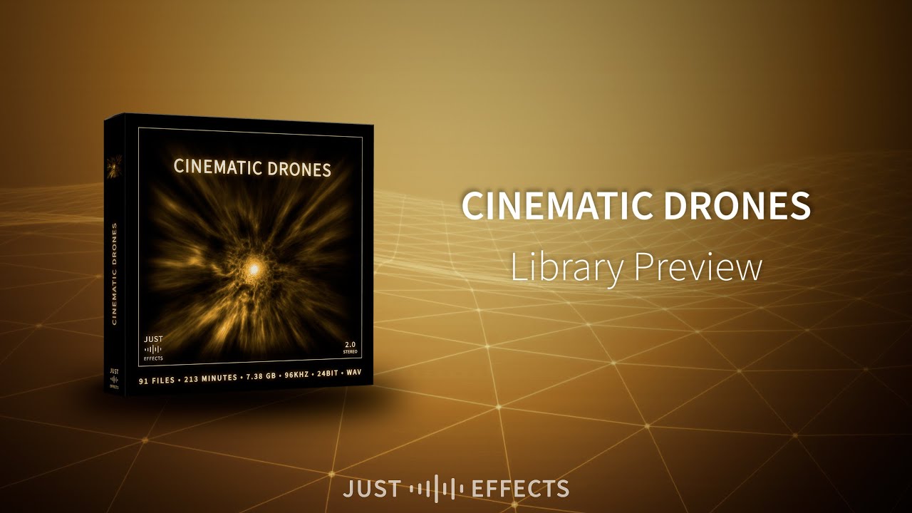 Just Sound Effects 电影无人机史诗般氛围影视空间音效素材 Cinematic Drones（7876） -