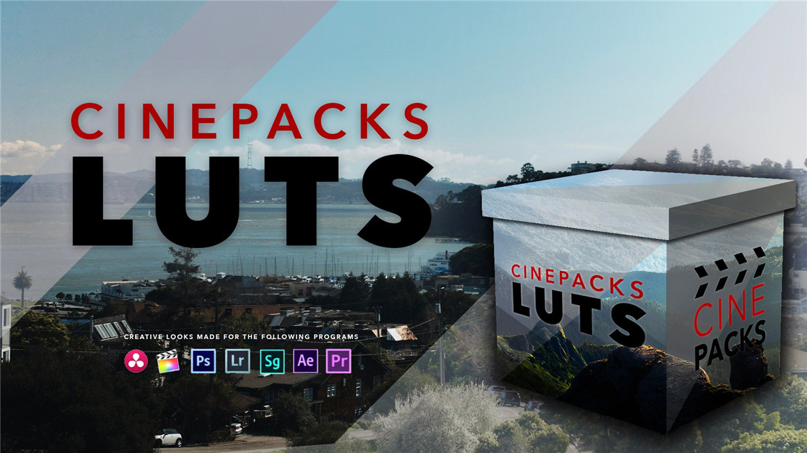 CINEPACKS 30个高品质电影电影外观色彩分级LUT调色预设包 CINEPACKS LUTS（8019） -