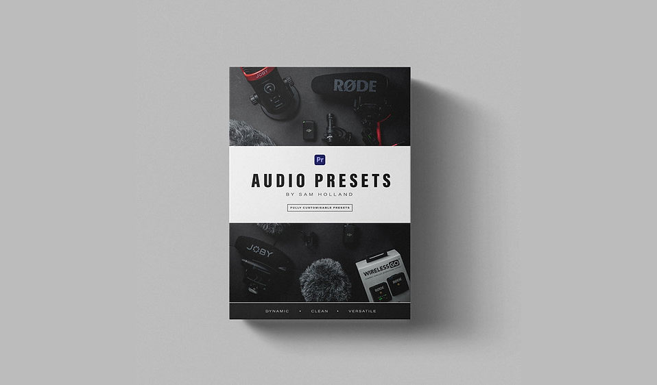 PR预设：20多个专业级麦克风声音音频效果优化调整预设 AUDIO PRESETS MASTER BUNDLE PREMIERE PRO（8477） -