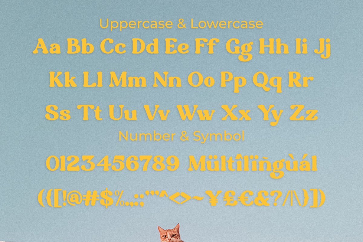 英文字体：复古优雅怀旧氛围衬线海报杂志封面字体 Ripe Mango - Retro Display Typeface（8207） -