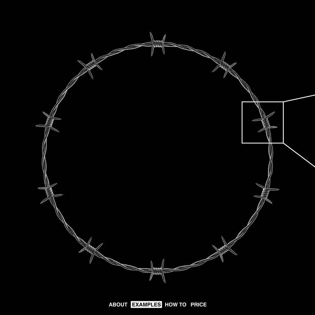 30款高清镀铬金属3D渲染带刺铁丝网PNG透明图片设计素材 Barbed Wire Graphic Pack（8656） -