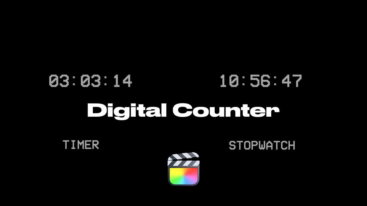 FCPX插件：创意实用进度分秒倒计时计时器（8931） -