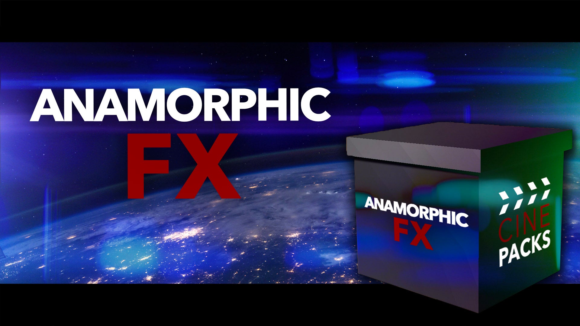 CinePacks – Anamorphic FX 27个失真变形镜头耀斑光晕光效4K叠加动画视频素材（8805） -