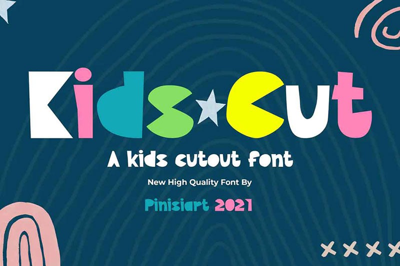 Kids Cut剪报儿童英文字体 - 字体下载 -