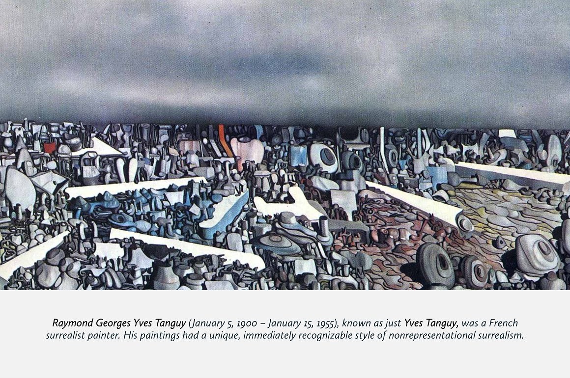 伊夫·唐基（Yves Tanguy）艺术油画Procreate笔刷 - 笔刷下载 -