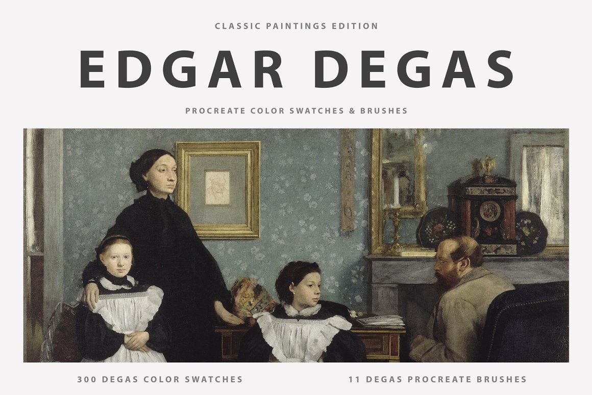 埃德加（Edgar Degas）油画Procreate笔刷 - 笔刷下载 -