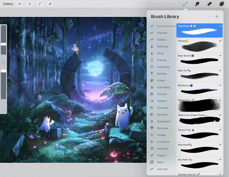 专为绘画创作而定制Procreate笔刷 - 笔刷下载 -