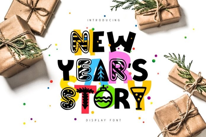 New Year’s Story 圣诞英文字体 - 字体下载 -