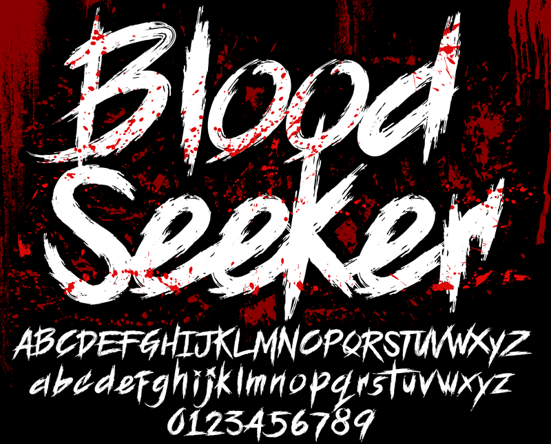 Bloodseeker恐怖主题英文字体 - 字体下载 -