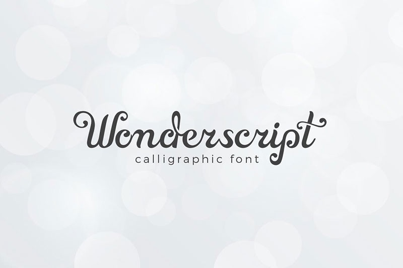 Wonderscript浪漫的英文花体手写字体 - 字体下载 -