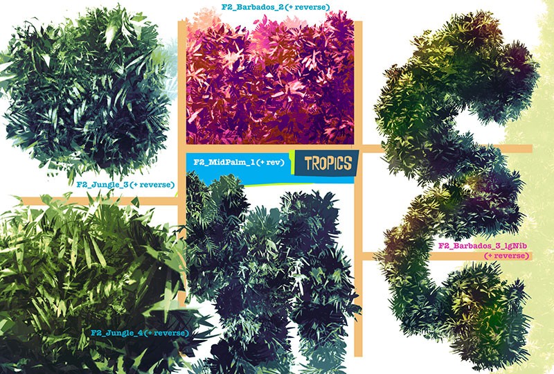 150种植物Procreate画笔套装 - 笔刷下载 -