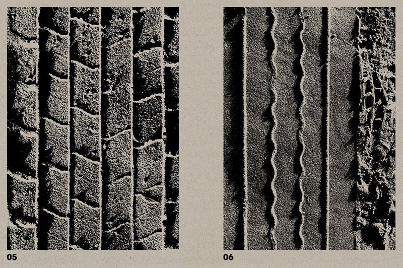 20张真实轮胎纹理图案，TIF PNG格式 - PS图案 -