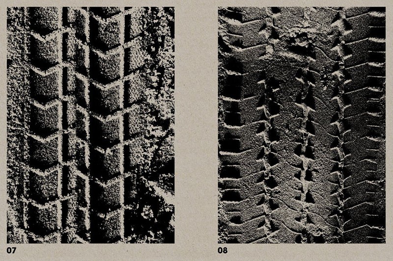 20张真实轮胎纹理图案，TIF PNG格式 - PS图案 -
