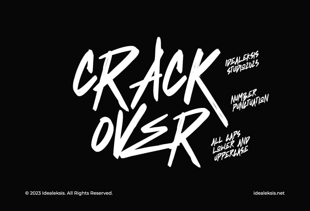 Crack Over 涂鸦风英文字体 - 字体下载 -