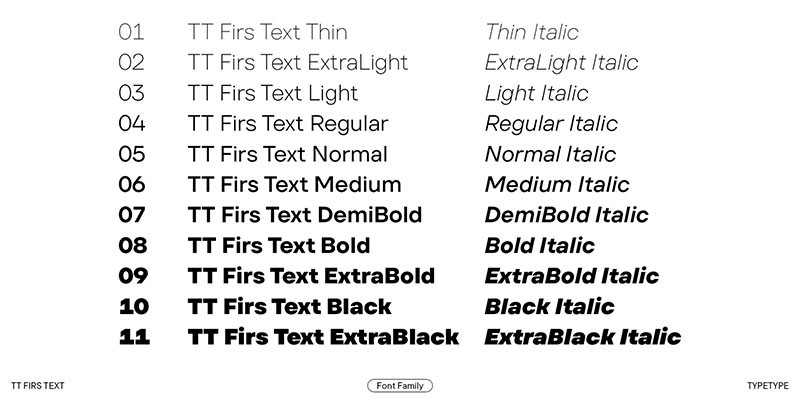 TT Firs Text现代感英文字体完整版 - 字体下载 -