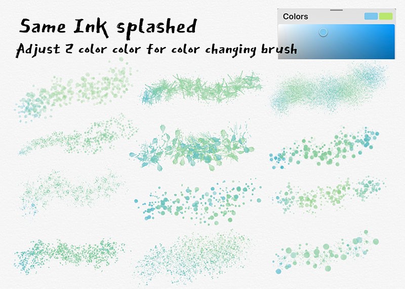 Procreate日式水墨效果笔刷套装 - 笔刷下载 -