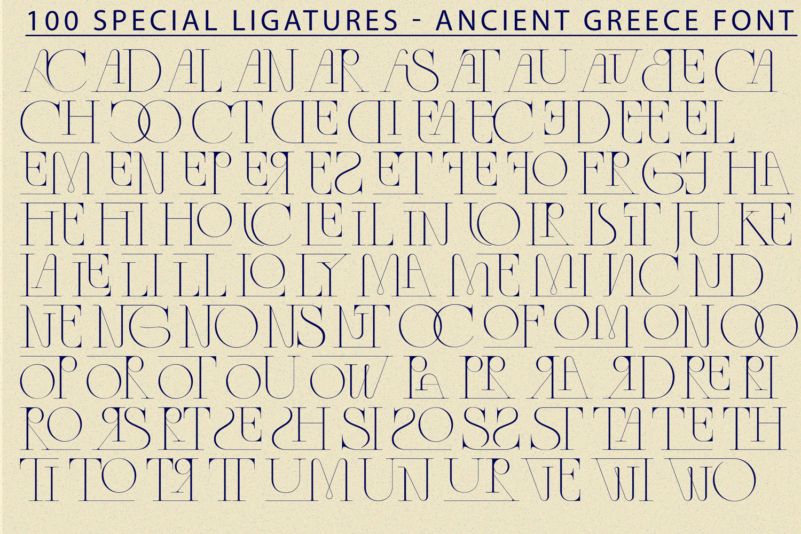 Ancient Greece优雅衬线英文字体 - 字体下载 -