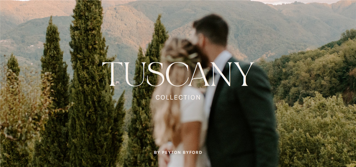 神秘温暖情绪色彩人像婚礼旅拍摄影LR调色预设 Peyton Byford - Tuscany collection（9050） -