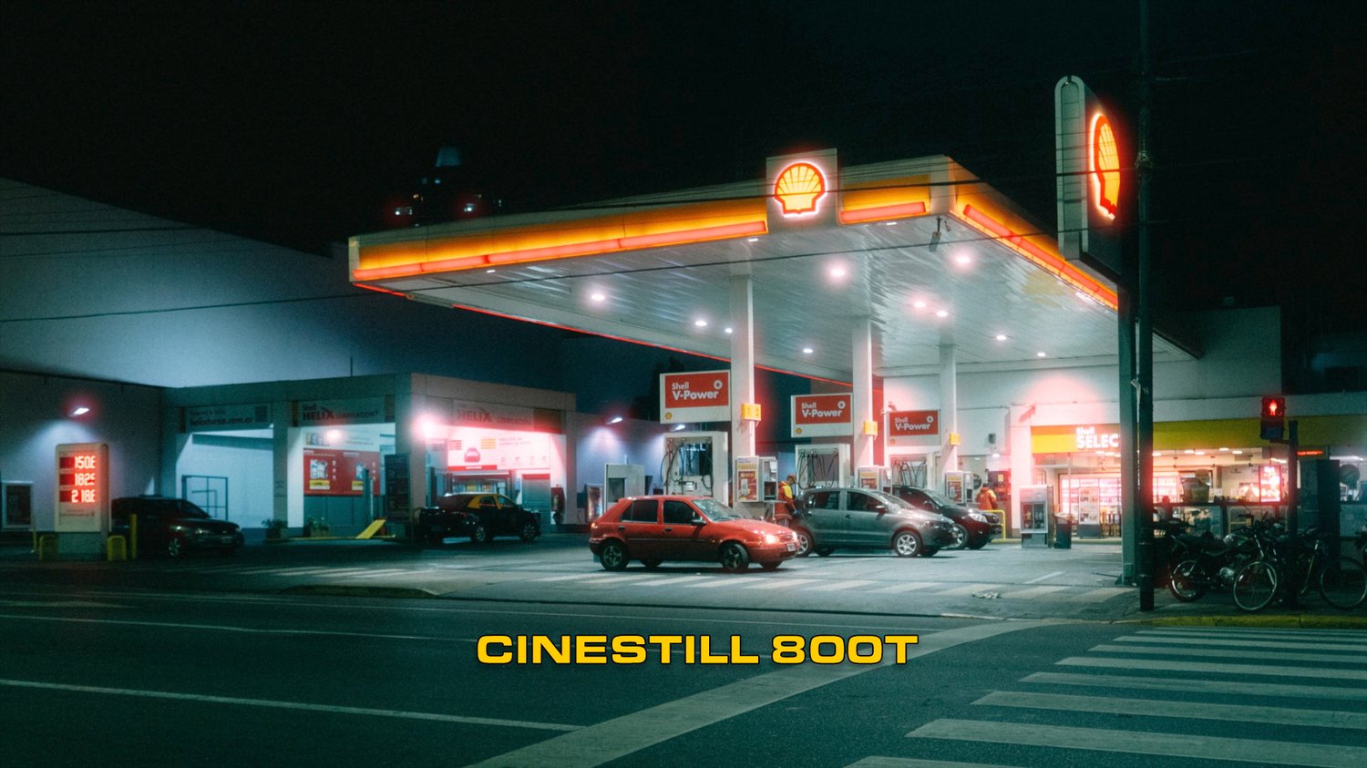 复古柯达Cinestill 800T电影红色光晕模拟PS动作（9081） -