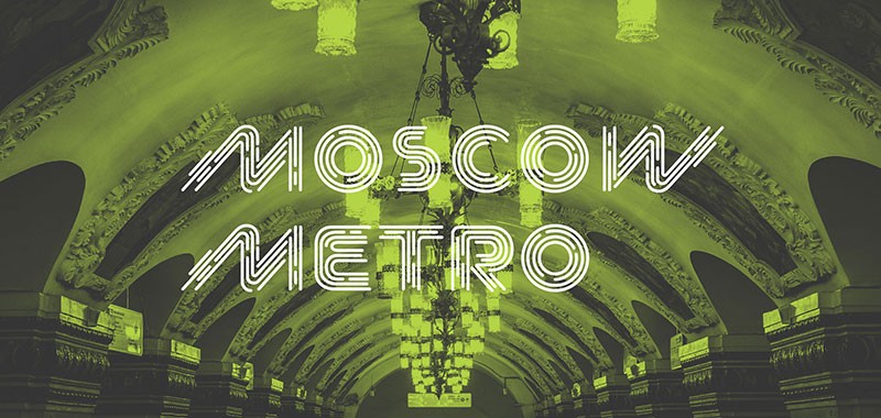 Moscow Metro动感线条英文字体，免费可商用 - 字体下载 -