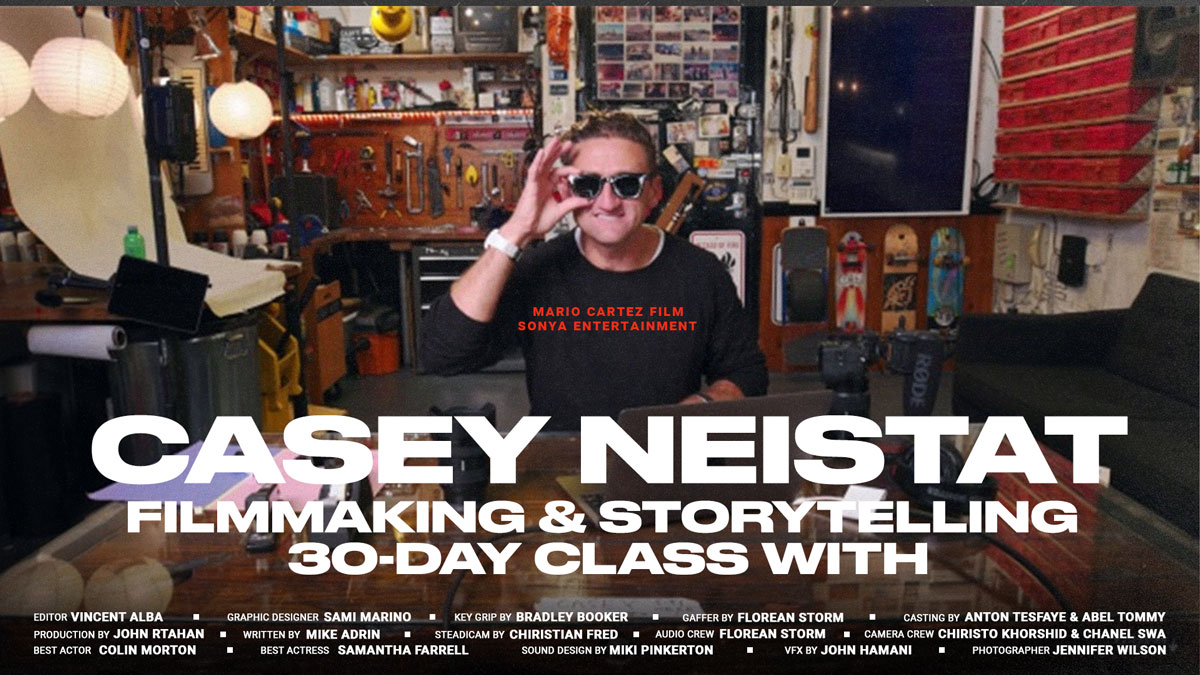 大师课程：Casey Neistat 30天电影制作人视频教学大师班 Filmmaking &#038; Storytelling 30-Day Class with Casey Neistat（9099） -