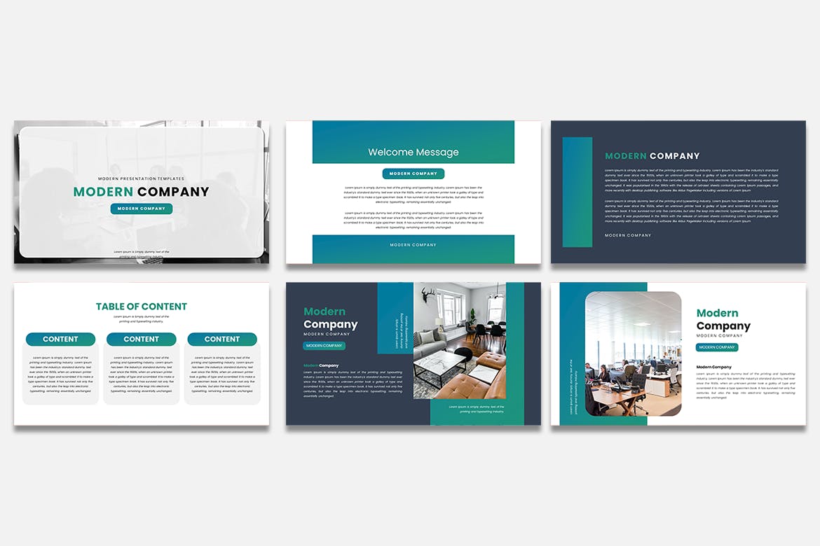 新兴企业会议Keynote创意模板 Modern Company Persentation Keynote Template