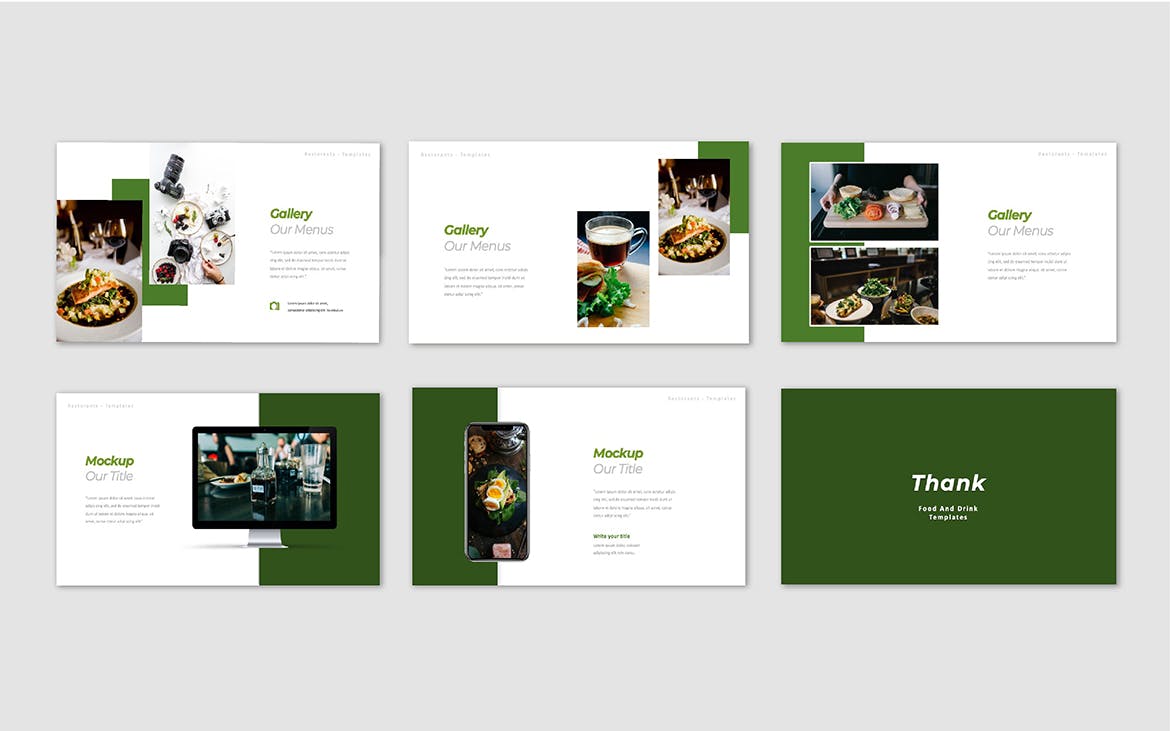 食品和饮料产品展示谷歌幻灯片设计模板 Xantur Food And Drink Google Slide Templates