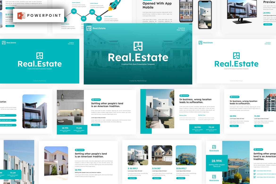 房地产项目Powerpoint幻灯片模板 Real Estate Powerpoint Template