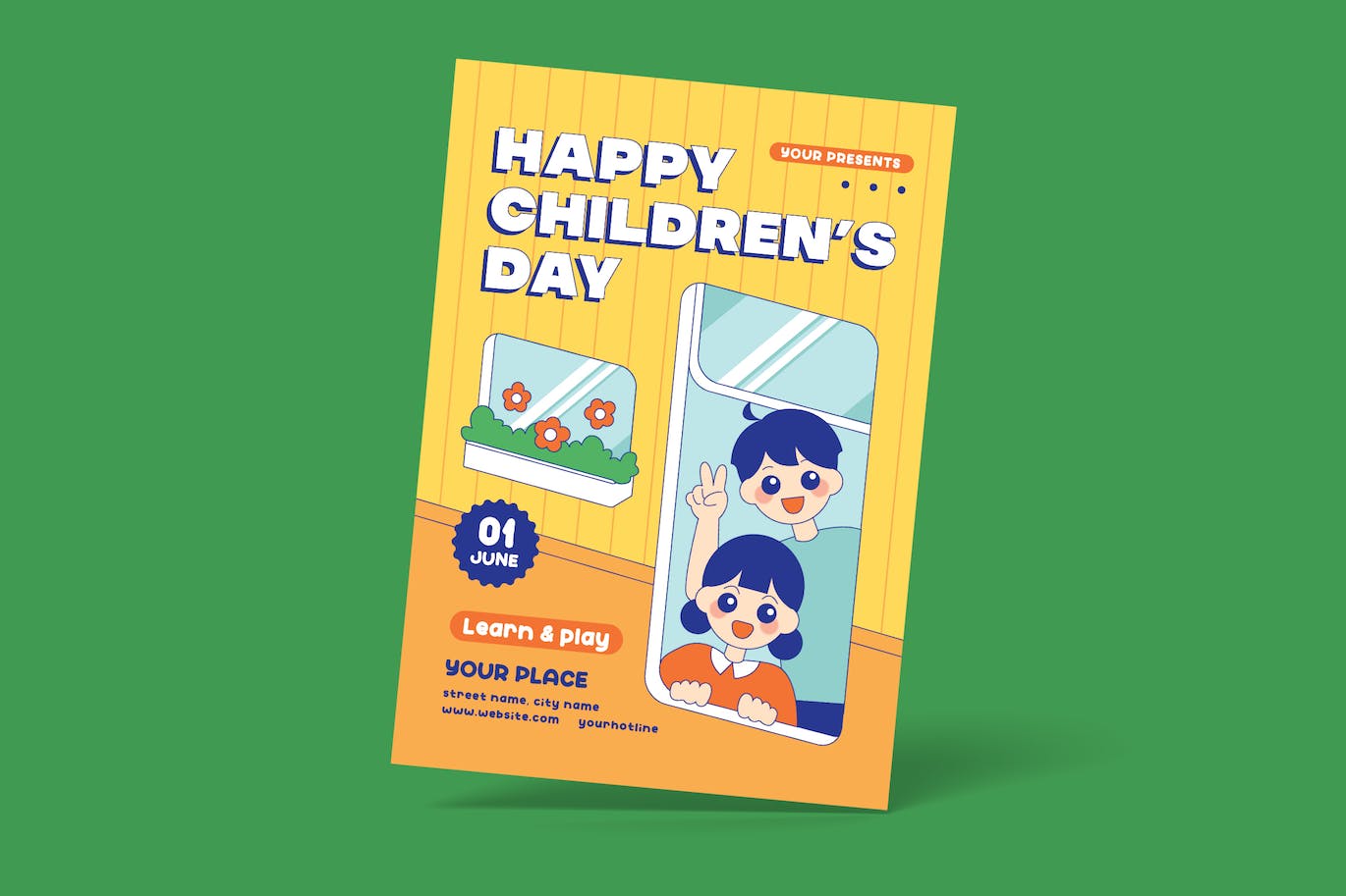 六一儿童节快乐海报设计 Happy Children&#8217;s Day Flyer