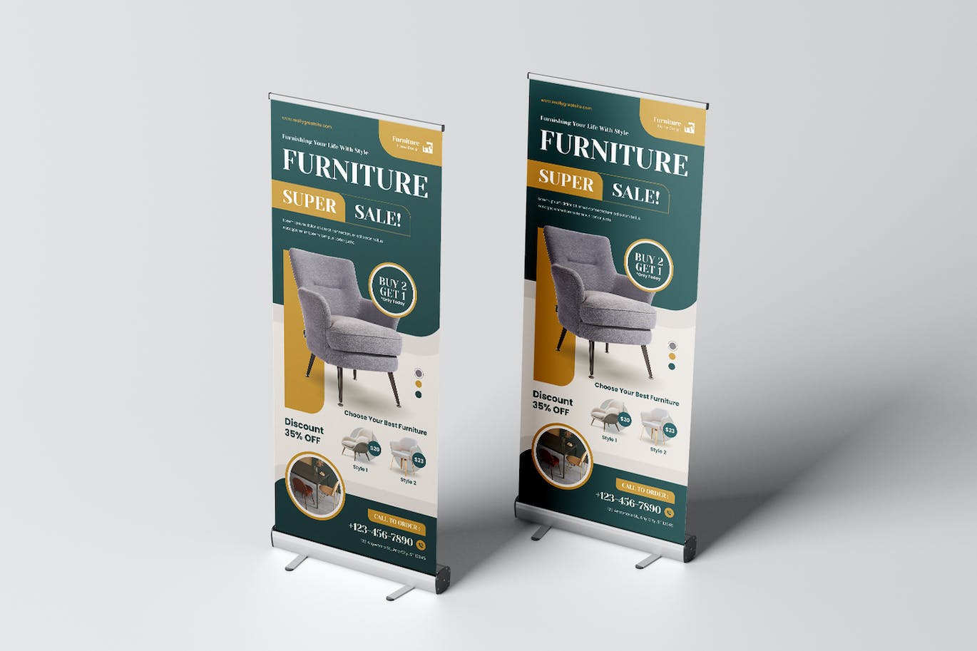 家具销售易拉宝模板 Furniture Sale Roll Up Banner