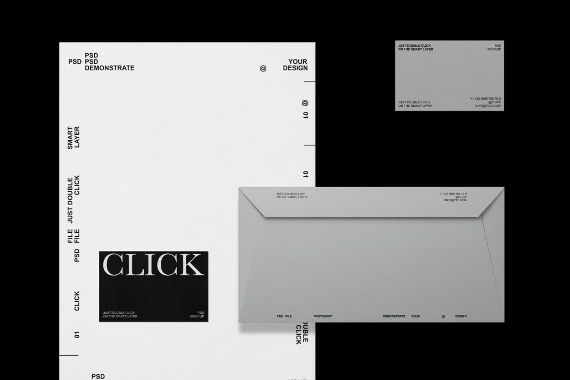 企业文具VI品牌形象样机套装 Brand Identity Mockup Set