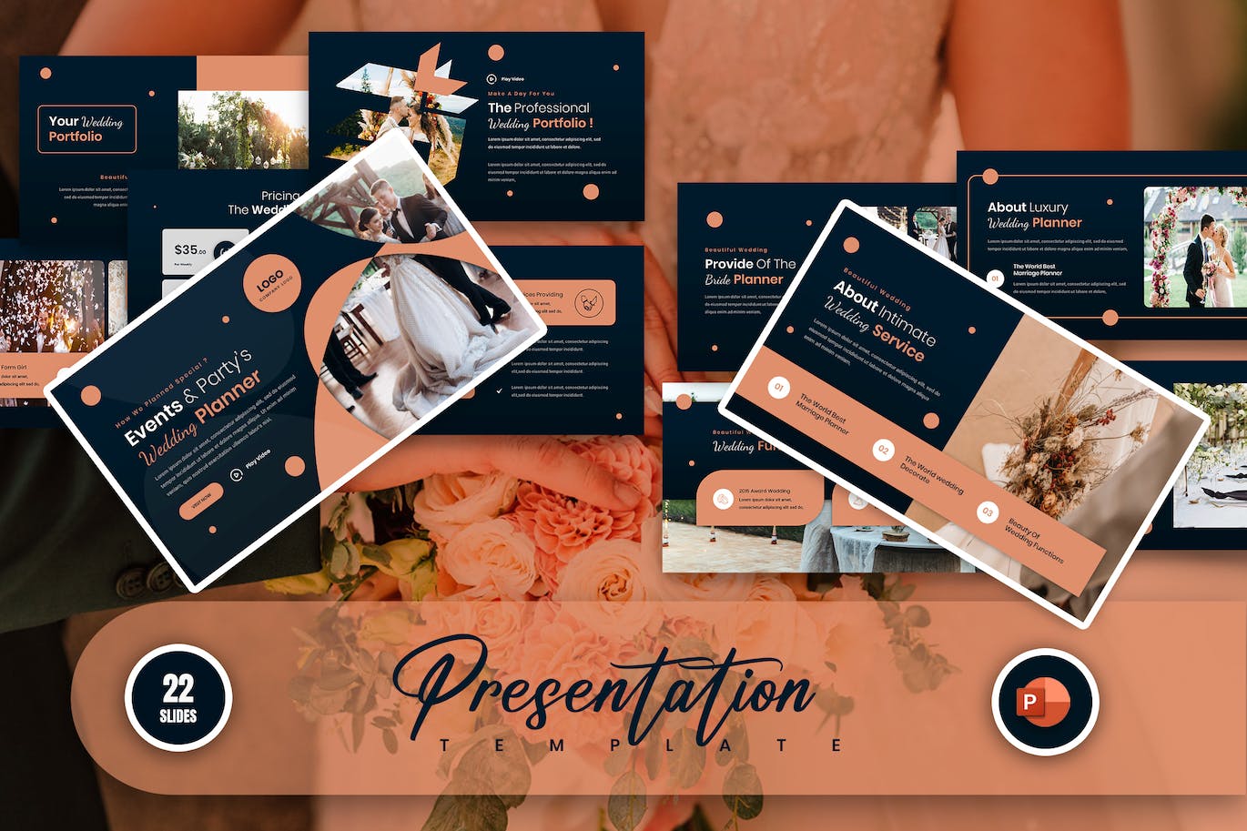 婚礼策划PPT素材 keep Wedding Planner PowerPoint Presentation