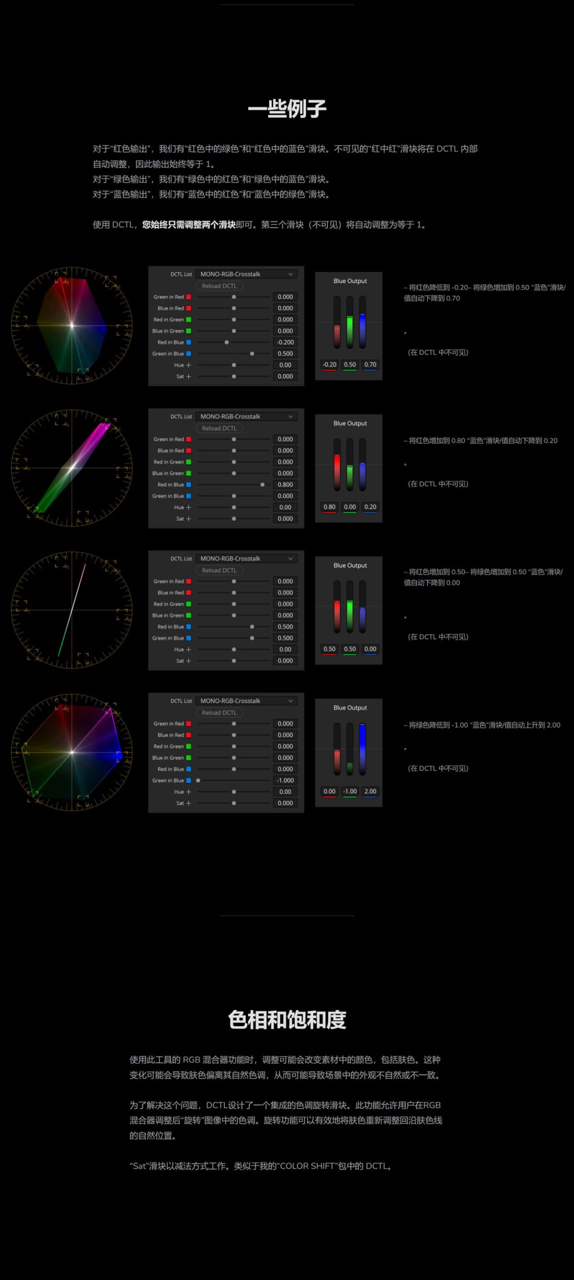 MonoNodes – RGB Crosstalk DCTL 达芬奇RGB串扰混合器DCTL电影胶片模拟调色插件（9177） -