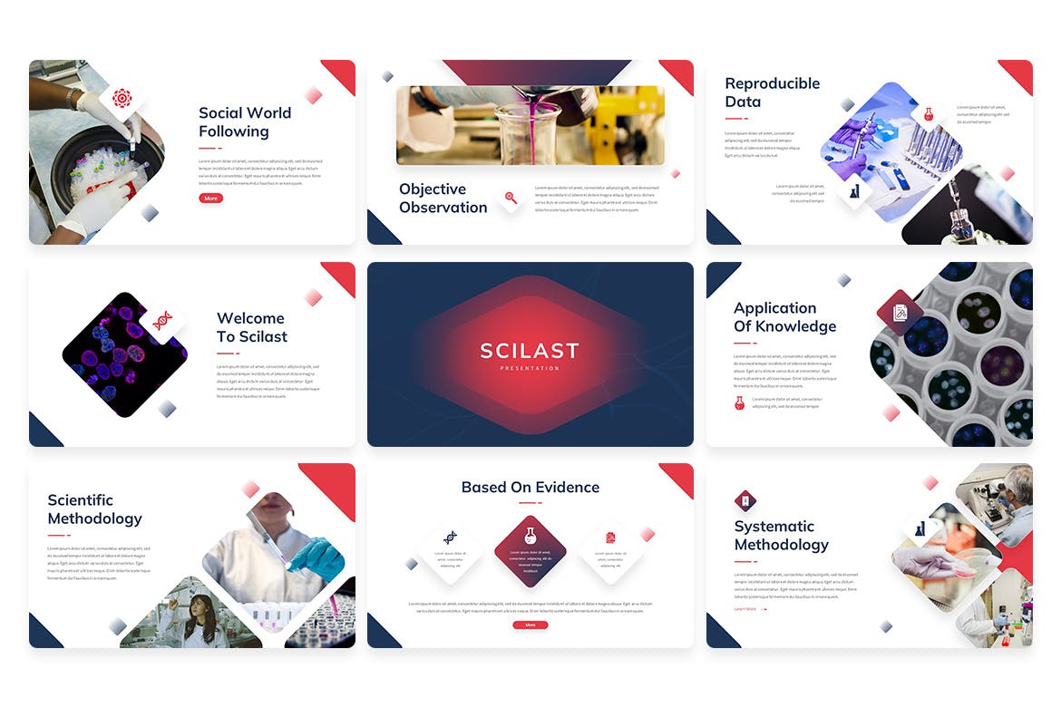 研究案例实验室Keynote模板下载 Scilast Study Case Lab Template Keynote