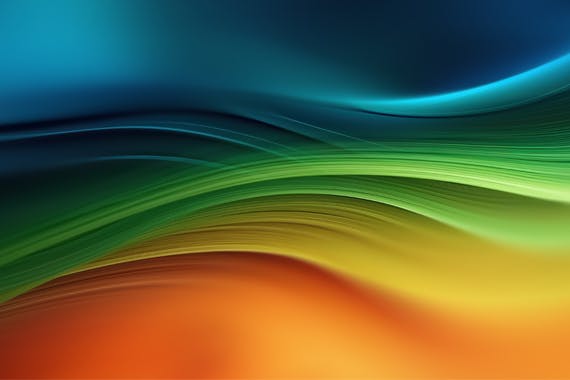 多彩的波浪纹理背景合集 Multicolored Waves Background Set