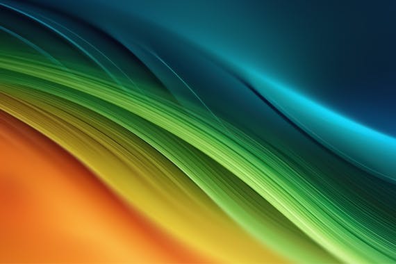 多彩的波浪纹理背景合集 Multicolored Waves Background Set